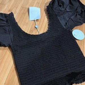 Hill House The Aiko Nap Top Black